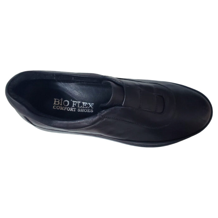 Pantofi dama usori din piele naturala negri BIO FLEX Confort cu elastic marimile 38 si 39 - imagine 4