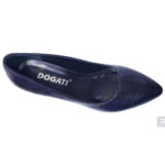 Pantofi dama eleganti Dogati din piele naturala croco bleumarin intre 36 si 40 - imagine 5
