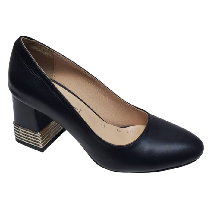 Pantofi dama eleganti din piele naturala negri Dogati intre 36 si 40 - imagine 2