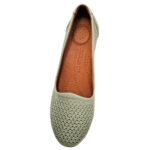 ULTIMA PERECHE Pantofi dama olive cu toc masiv din piele naturala perforata marimea 37 - imagine 4