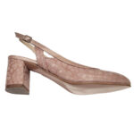 Pantofi/sandale dama cu toc bej din piele naturala intre 35 si 40 - imagine 3