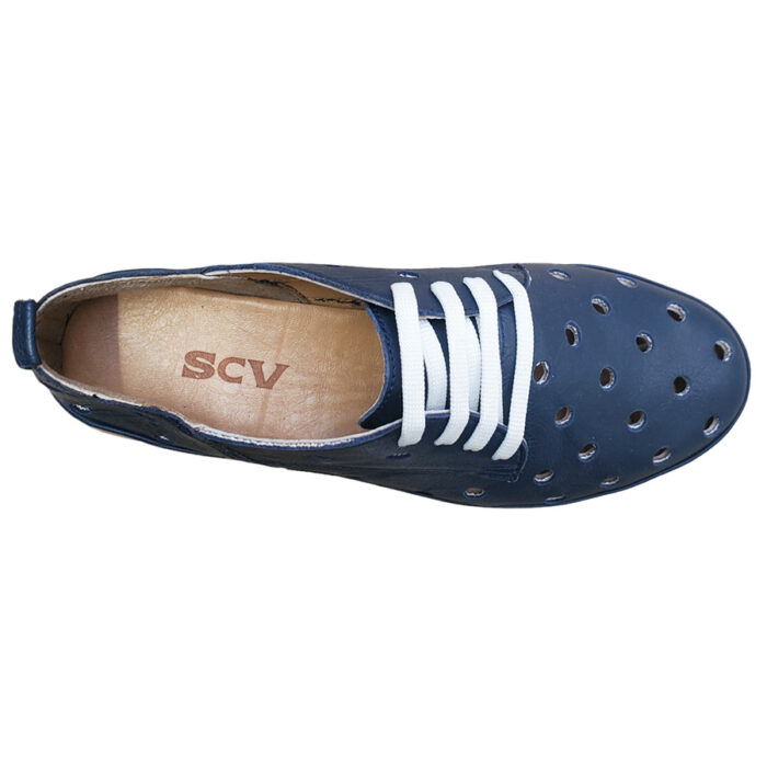 Pantofi dama de primavara-vara din piele naturala bleumarin intre 36 si 41 - imagine 5