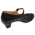 Pantofi dama negri cu toc conic din piele naturala intre 35 si 40 - imagine 3