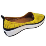 Pantofi dama sport-casual din piele naturala perforata galbeni Dogati intre 36 si 40 - imagine 2