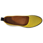 Pantofi dama sport-casual din piele naturala perforata galbeni Dogati intre 36 si 40 - imagine 4