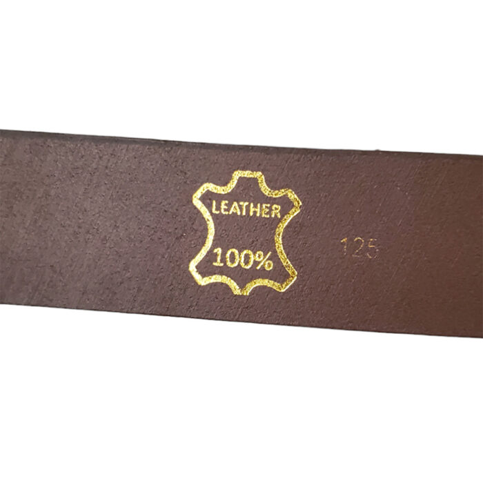 Curea din piele naturala maro intre 95cm si 165cm - imagine 2