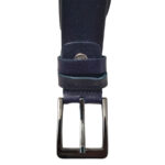 Curea 30mm din piele naturala bleumarin intre 95cm si 155cm - imagine 2