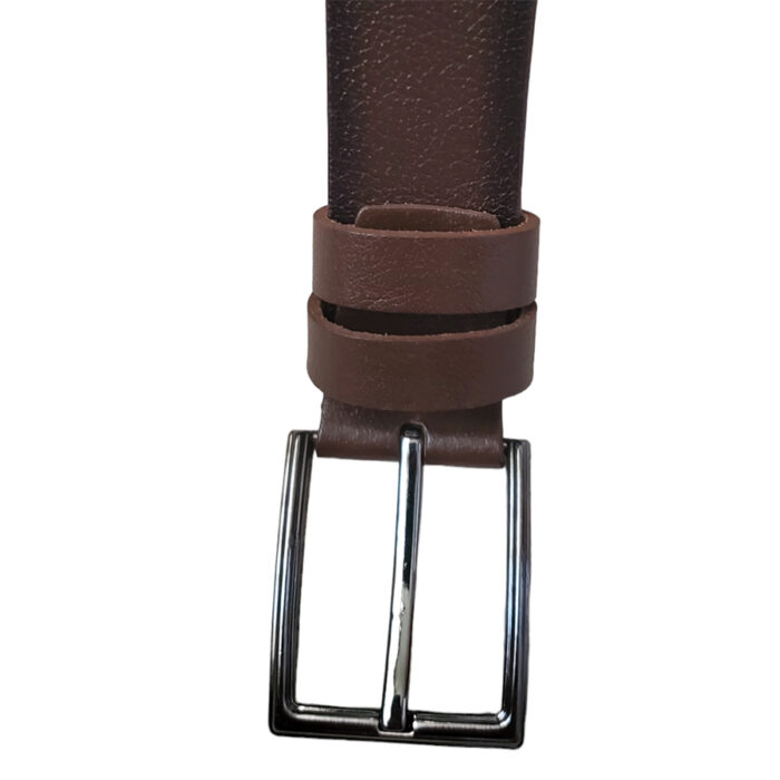 Curea 30mm din piele naturala maro intre 95cm si 165cm - imagine 2