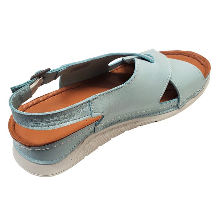 ULTIMA PERECHE Sandale dama bleu ortopedice din piele naturala Suceveanu marimea 37 - imagine 2
