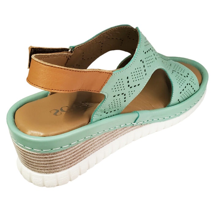 Sandale dama cu platforma bleu din piele naturala intre 36 si 40 - imagine 3