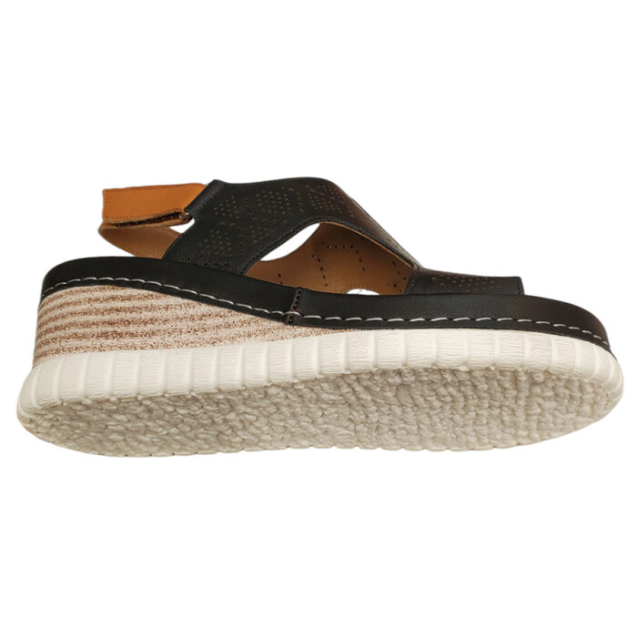 Sandale dama cu platforma negre din piele naturala intre 36 si 40 - imagine 4