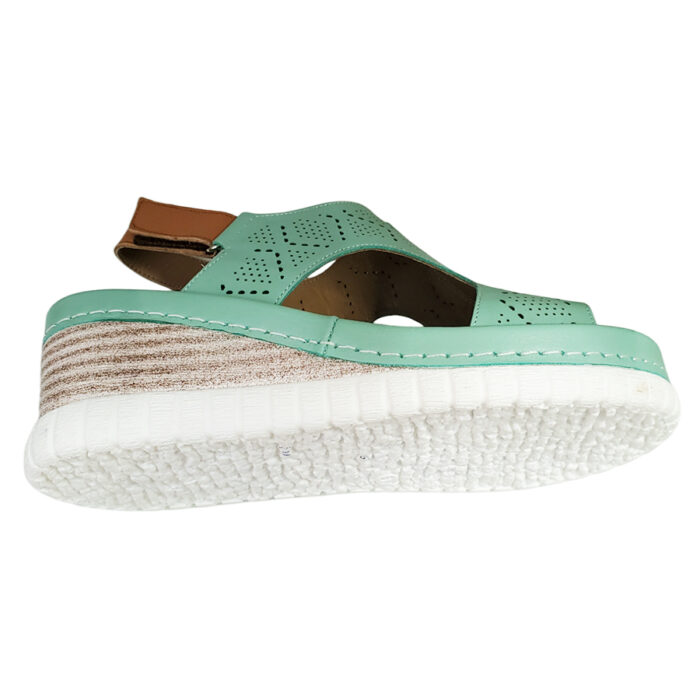 Sandale dama cu platforma bleu din piele naturala intre 36 si 40 - imagine 4