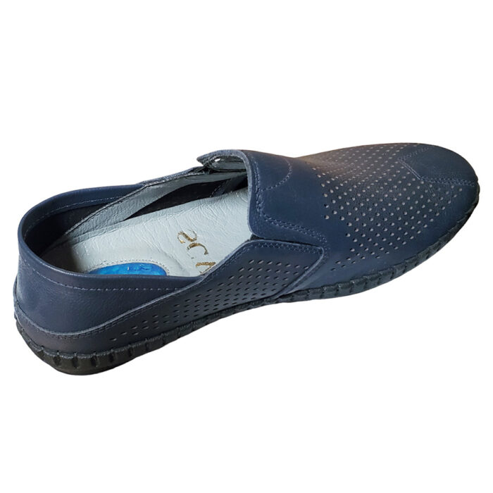 Pantofi din piele naturala perforata bleumarin marimi intre 40 si 44 - imagine 2