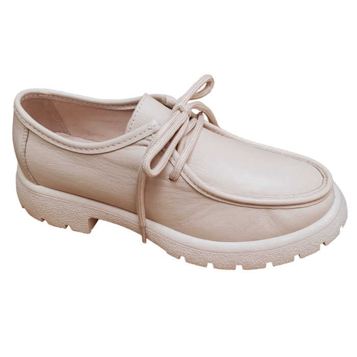 Pantofi-mocasini dama din piele naturala crem intre 36 si 40 - imagine 2
