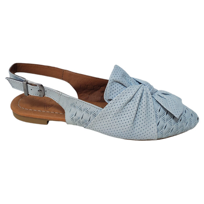 Sandale dama bleu cu talpa subtire din piele naturala intre 36 si 40 - imagine 2