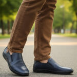Pantofi foarte usori bleumarin din piele naturala intre 40 si 45