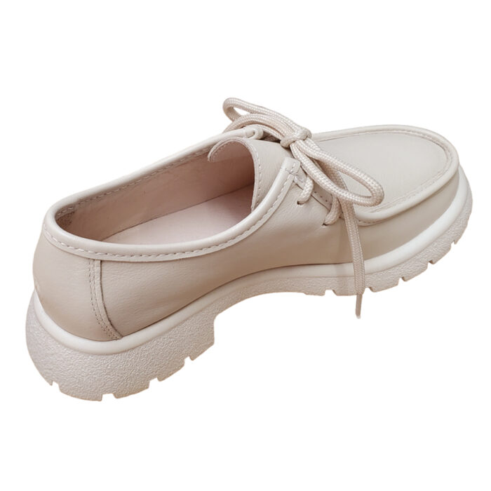 Pantofi-mocasini dama din piele naturala crem intre 36 si 40 - imagine 3