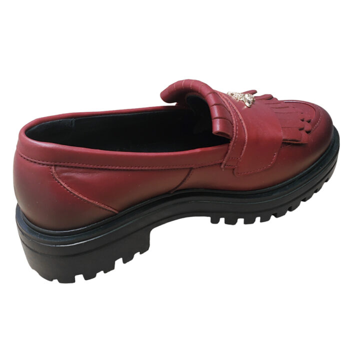 Pantofi dame cu talpa groasa din piele naturala bordo intre 36 si 40 - imagine 3