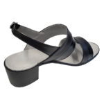 Sandale dama negre cu toc masiv din piele naturala intre 35 si 40 - imagine 3