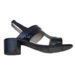 Sandale dama negre cu toc masiv din piele naturala intre 35 si 40 - imagine 4