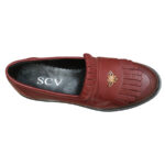 Pantofi dame cu talpa groasa din piele naturala bordo intre 36 si 40 - imagine 5