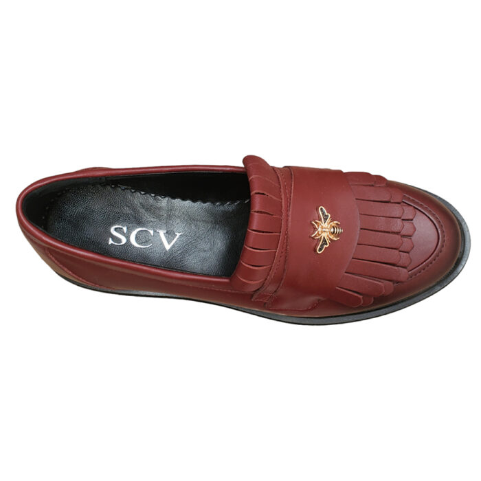Pantofi dame cu talpa groasa din piele naturala bordo intre 36 si 40 - imagine 5