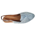 Sandale dama bleu cu talpa subtire din piele naturala intre 36 si 40 - imagine 5