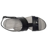 Sandale dama negre cu toc masiv din piele naturala intre 35 si 40 - imagine 5