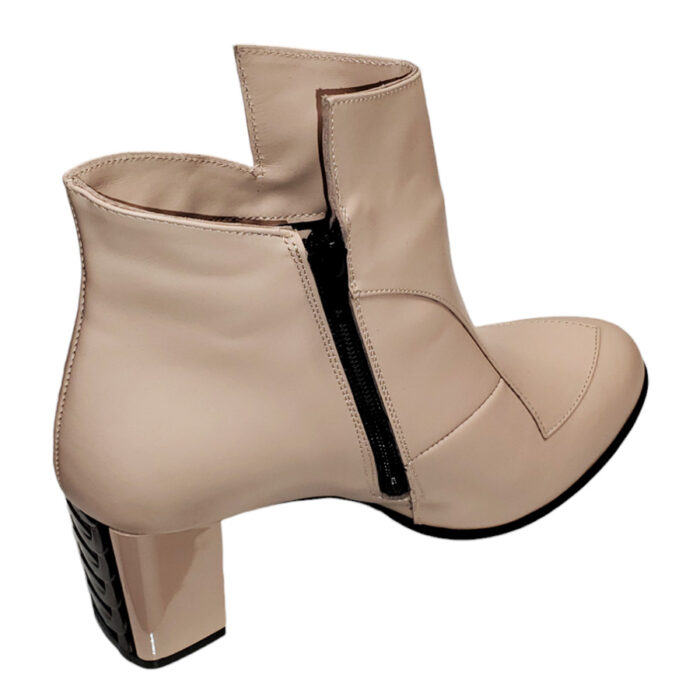 Botine dama scurte vatuite din piele naturala bej intre 35 si 40 - imagine 3
