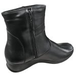 Botine de dama din piele naturala negre imblanite in marimi mari intre 36 si 42 - imagine 3