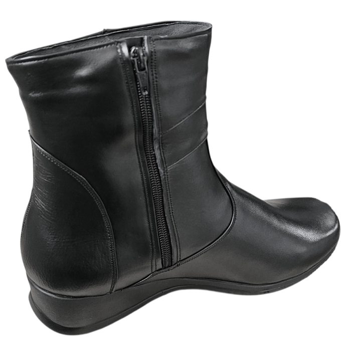 Botine de dama din piele naturala negre imblanite in marimi mari intre 36 si 42 - imagine 3
