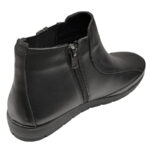 Ghete dama late cu fermoar si elastic din piele naturala negre intre 36 si 40 - imagine 3