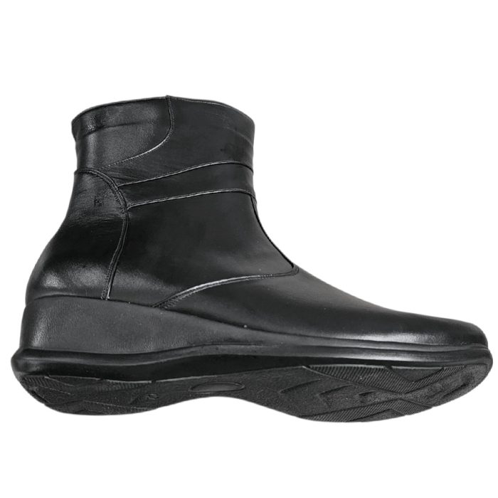 Botine de dama din piele naturala negre imblanite in marimi mari intre 36 si 42 - imagine 4