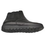Ghete dama late cu fermoar si elastic din piele naturala negre intre 36 si 40 - imagine 4