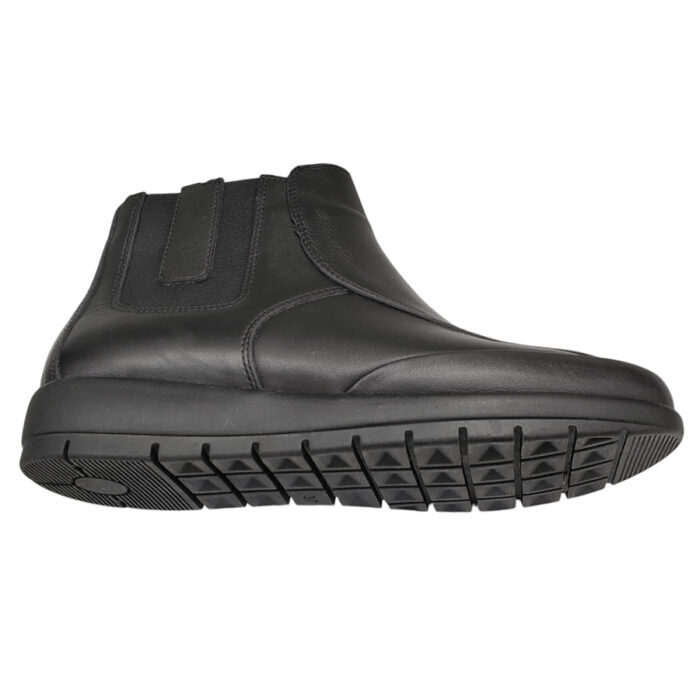 Ghete dama late cu fermoar si elastic din piele naturala negre intre 36 si 40 - imagine 4