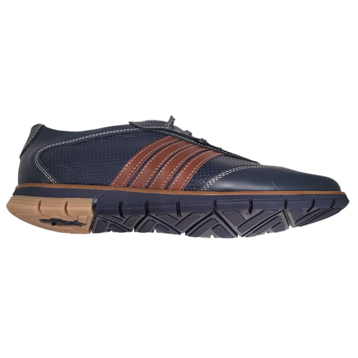 Pantofi sport barbatesti din piele naturala bleumarin marimi intre 39 si 44 - imagine 4