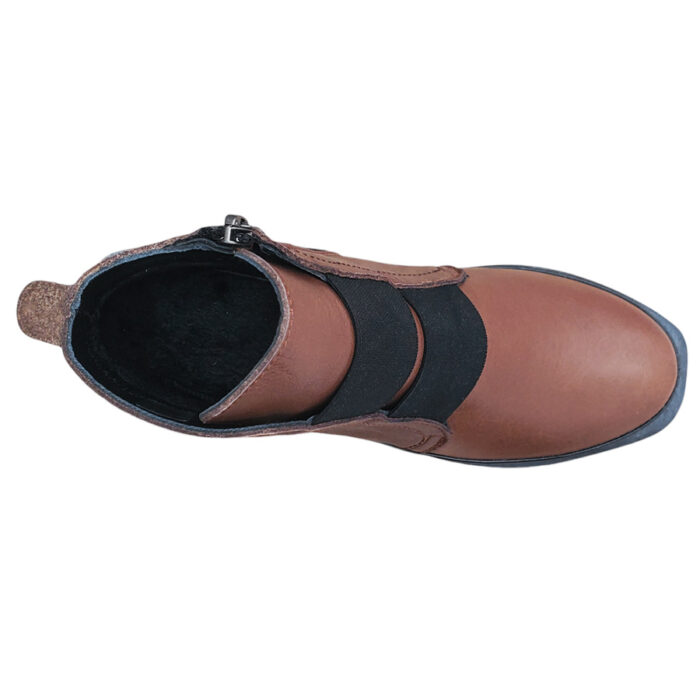 Ghete dama maro din piele naturala cu elastic si fermoar intre 36 si 41 - imagine 4
