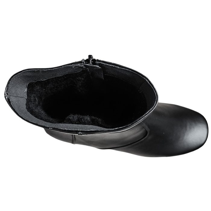 Botine de dama din piele naturala negre imblanite in marimi mari intre 36 si 42 - imagine 5