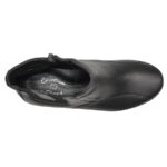 Ghete dama late cu fermoar si elastic din piele naturala negre intre 36 si 40 - imagine 5