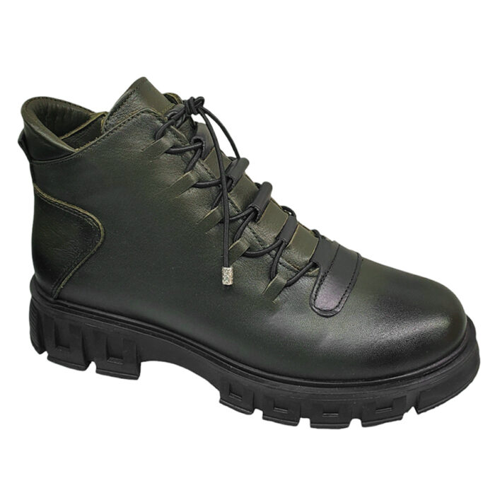 Bocanci kaki Dogati de dama din piele naturala imbalniti intre 36 si 40 - imagine 2
