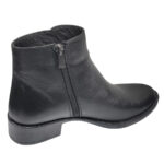 ULTIMA PERECHE Botine dama scurte elegante Dogati din piele naturala negre imblanite marimea 36 - imagine 2