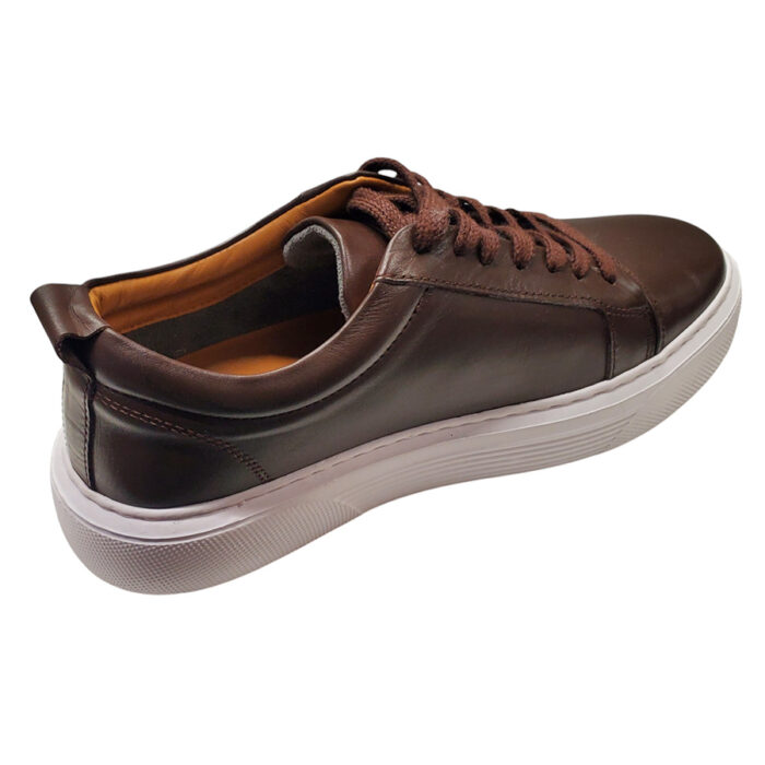ULTIMA PERECHE Pantofi sport barbatesti cu siret din piele naturala maro marimea 41 - imagine 2