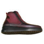 Ghete usoare dama ortopedice din piele naturala croco bordo cu doua fermoare intre 35 si 40 - imagine 4