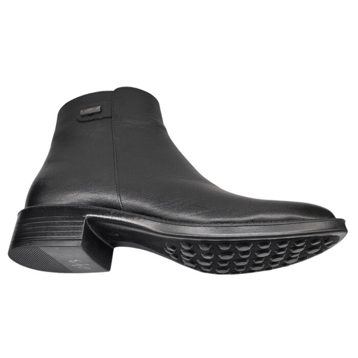 ULTIMA PERECHE Botine dama scurte elegante Dogati din piele naturala negre imblanite marimea 36 - imagine 3
