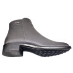 Botine dama scurte elegante Dogati din piele naturala gri imblanite marimile 37 si 39 - imagine 3