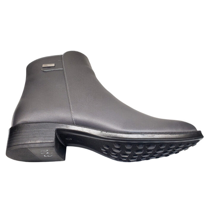 Botine dama scurte elegante Dogati din piele naturala gri imblanite marimile 37 si 39 - imagine 3