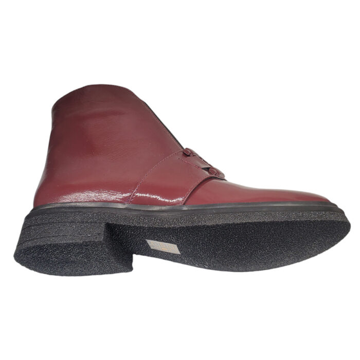 Ghete dama Dogati bordo lacuite din piele naturala cu fermoar si elastic intre 36 si 40 - imagine 4