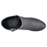 Botine dama scurte elegante Dogati din piele naturala gri imblanite marimile 37 si 39 - imagine 4