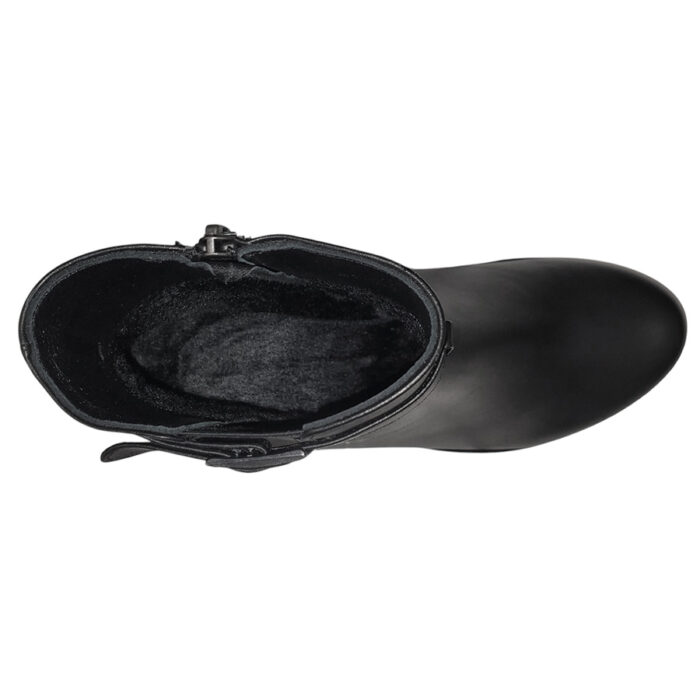 Botine cu platforma din piele naturala negre imblanite intre 36 si 40 - imagine 5