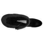Botine dama din piele naturala negre cu toc mic intre 35 si 41 - imagine 5